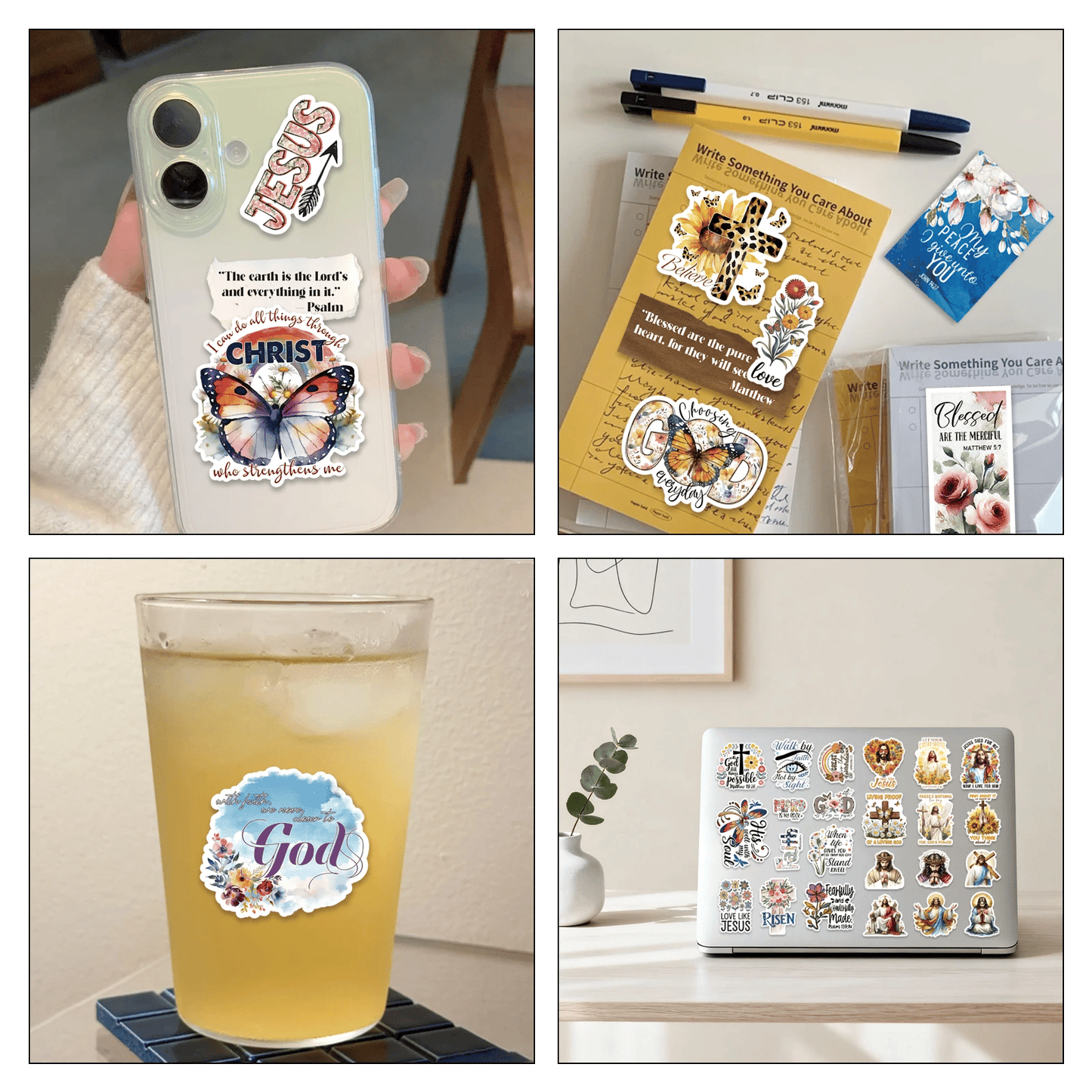 🔥 Black Friday Mega Sale - Up to 50% OFF!✝️Motivational & Faith Sticker Book