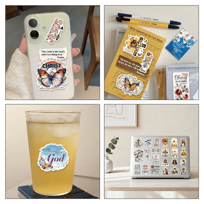 🔥 Black Friday Mega Sale - Up to 50% OFF!✝️Motivational & Faith Sticker Book