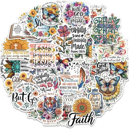 🔥 Black Friday Mega Sale - Up to 50% OFF!✝️Motivational & Faith Sticker Book