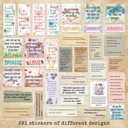 🔥 Black Friday Mega Sale - Up to 50% OFF!✝️Motivational & Faith Sticker Book